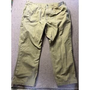 Duluth Ballroom Pants Men's 40x28 Tan 100% Cotton Workwear Utility